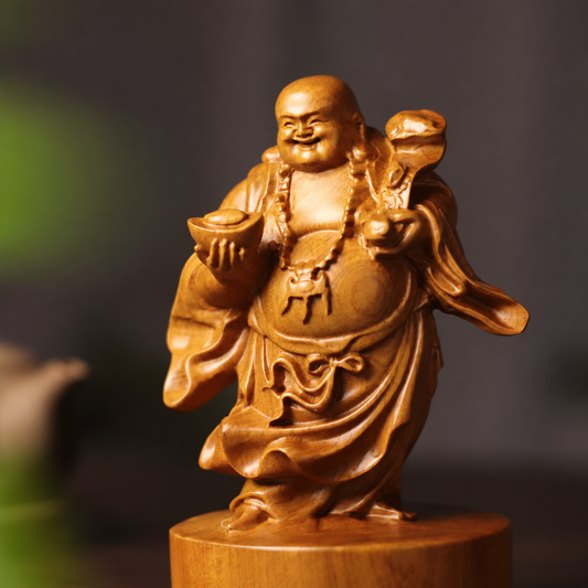 彌勒佛持如意福袋像 商品實拍 1