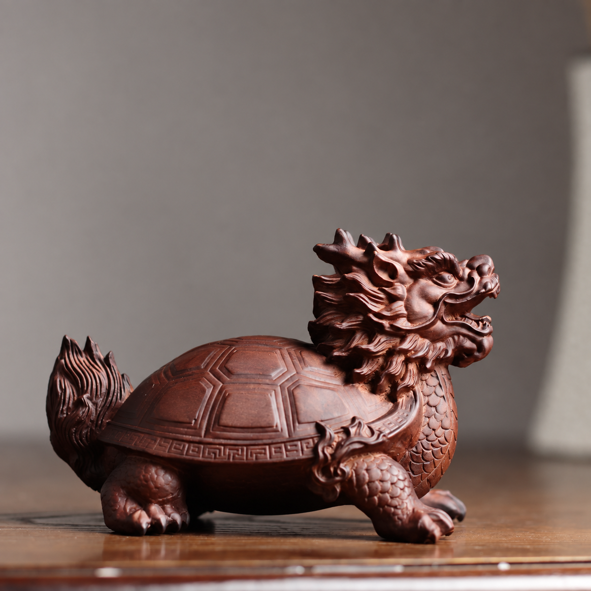龍龜木雕擺件 商品實拍 3