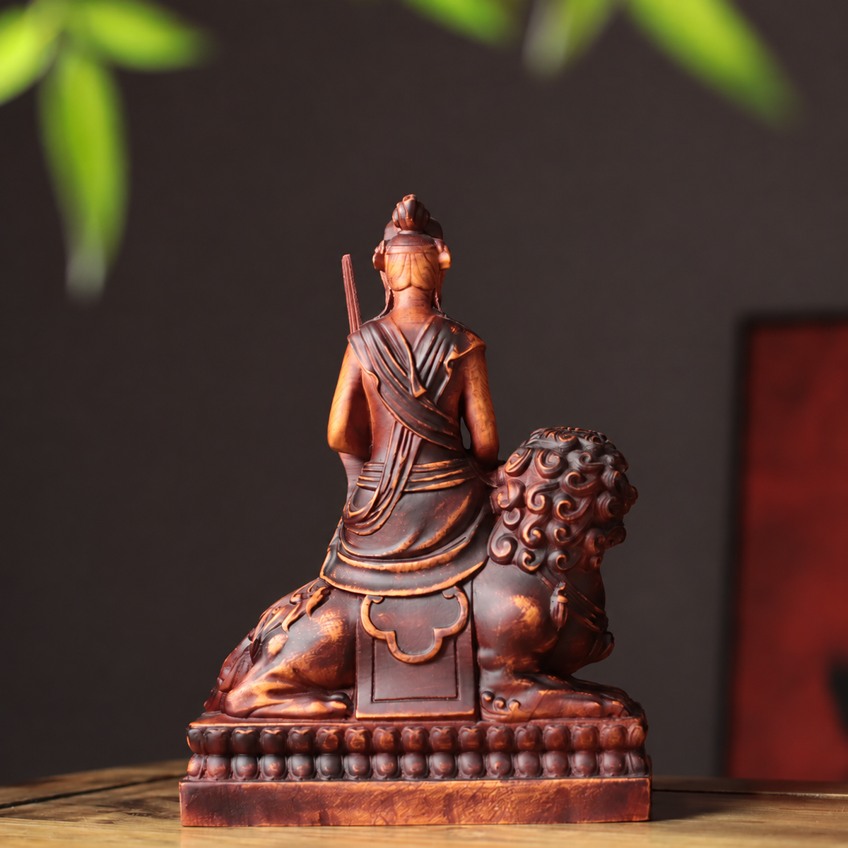 文殊菩薩騎獅像 商品實拍 3