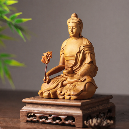 藥師琉璃光如來持藥枝坐像 商品實拍 2