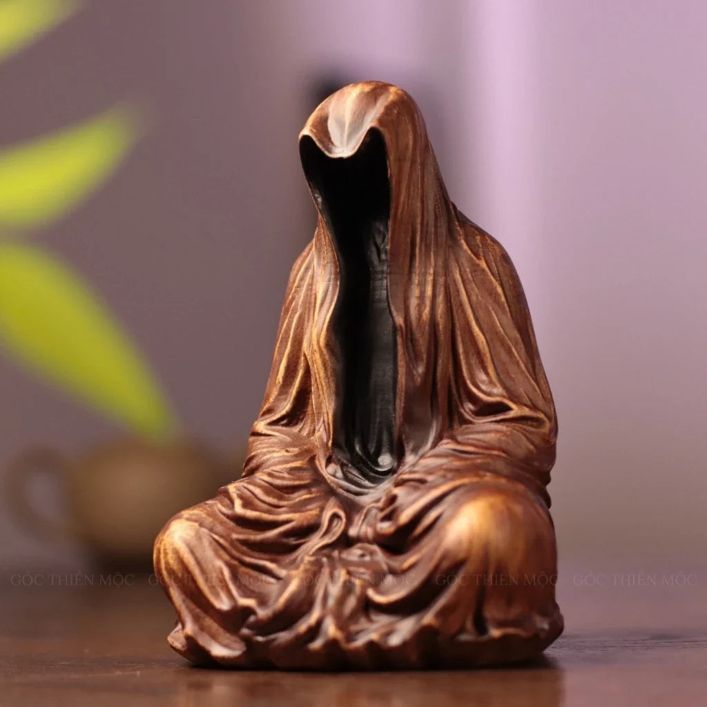無相禪僧木雕擺飾・非洲花梨木